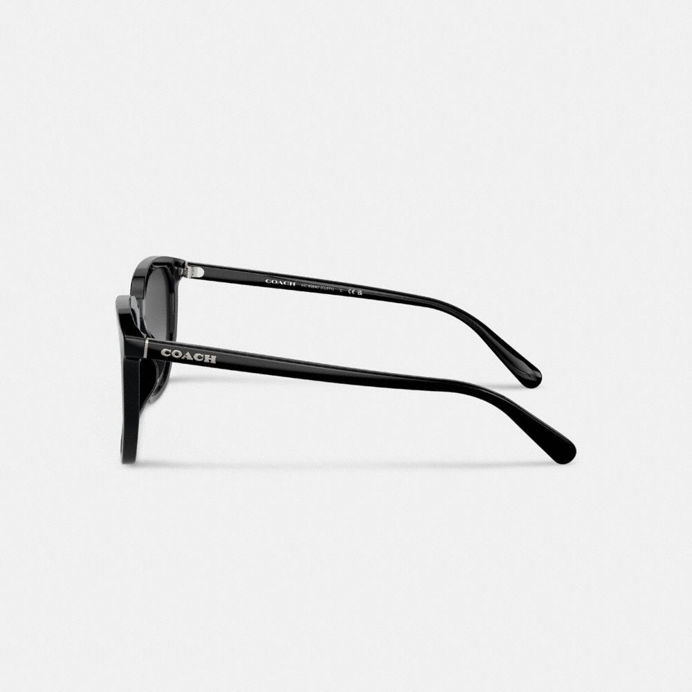 Lentes de Sol COACH® Geometric Square Hombre Negras | COMQP801