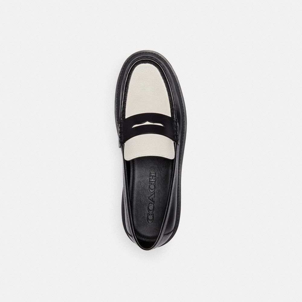 Loafer COACH® Cooper Hombre Negras Blancas | COLIS965