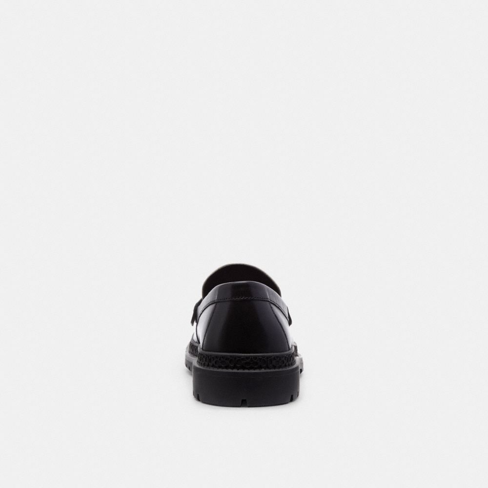 Loafer COACH® Cooper Hombre Negras Blancas | COLIS965