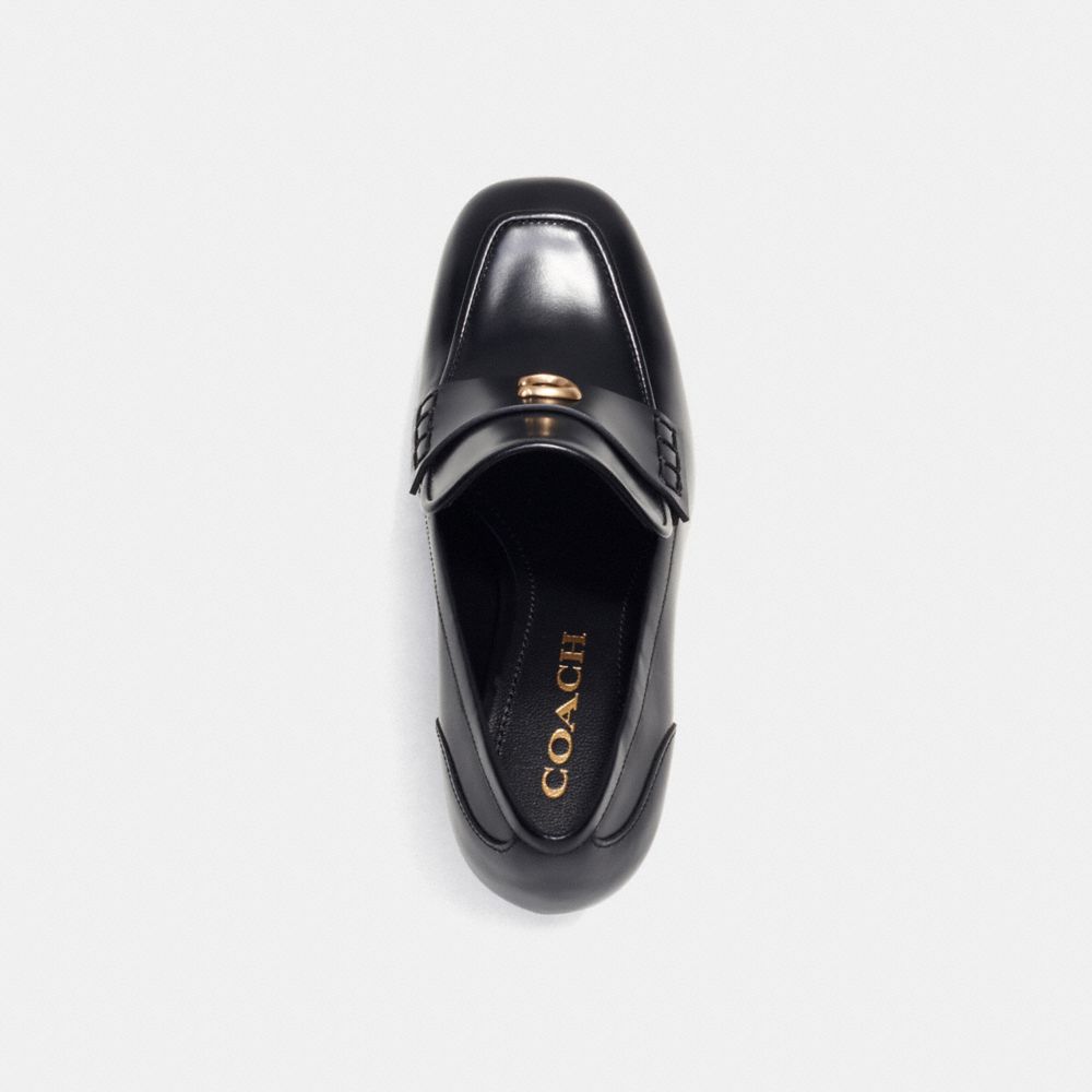 Loafer COACH® Ilyse Platform Mujer Negras | COXYU744