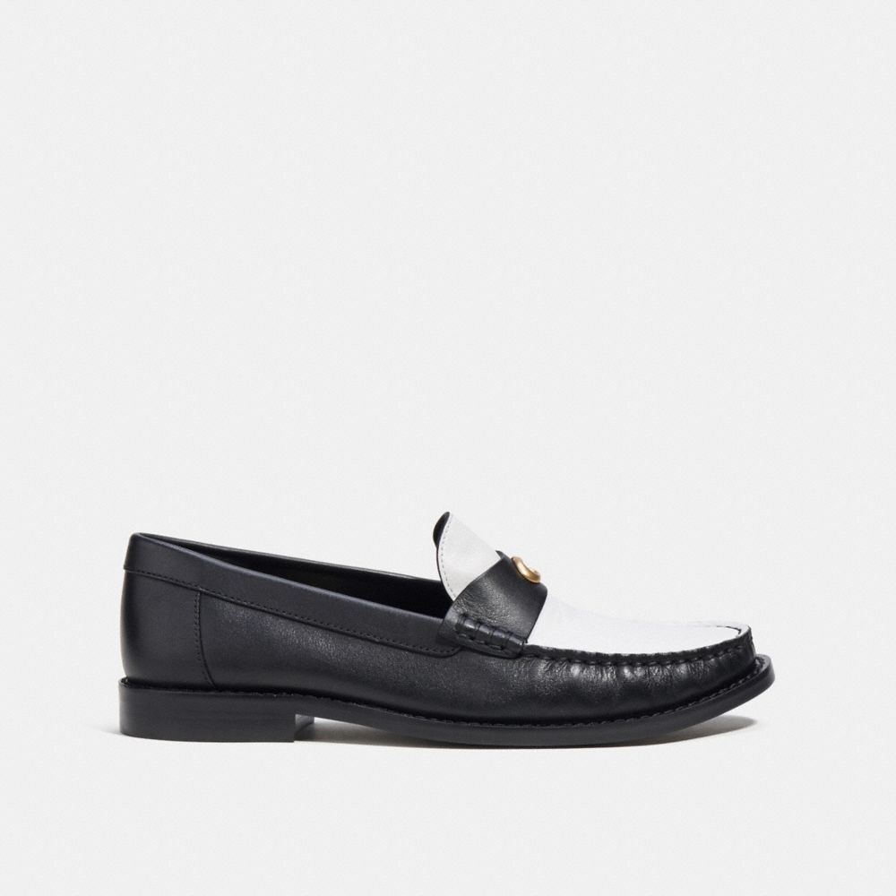 Loafer COACH® Jolene Mujer Negras Blancas | COZUY743