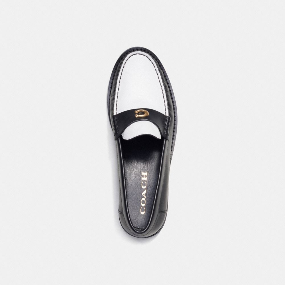 Loafer COACH® Jolene Mujer Negras Blancas | COZUY743