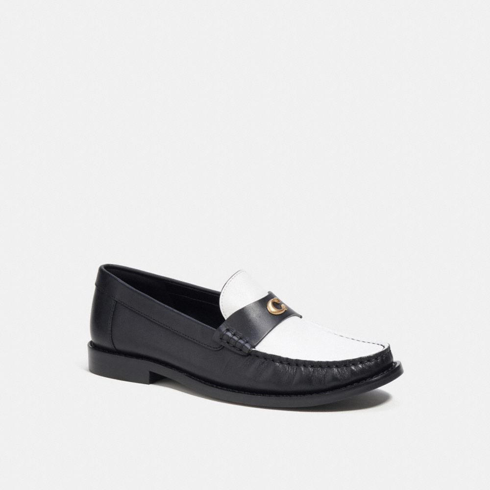 Loafer COACH® Jolene Mujer Negras Blancas | COZUY743