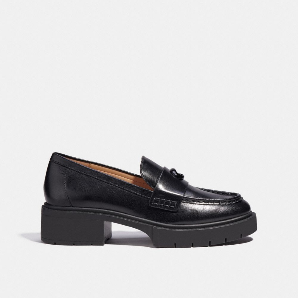 Loafer COACH® Leah Mujer Negras | COHAW739