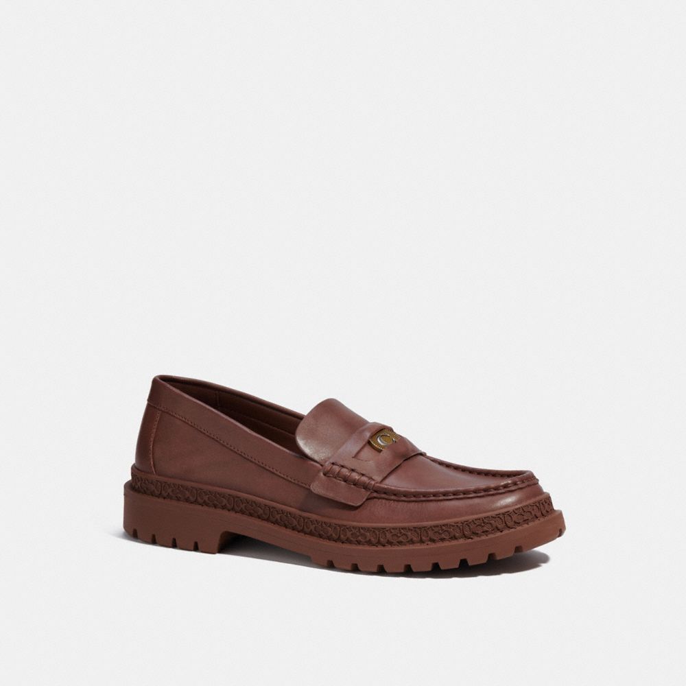 Loafer COACH® With Signature Coin Hombre Marrones | COCTO962