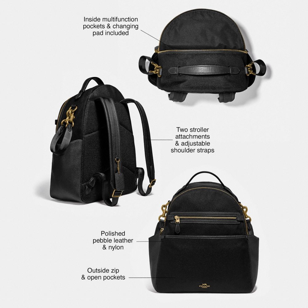 Mochila COACH® Baby Mujer Negras | COJPJ376