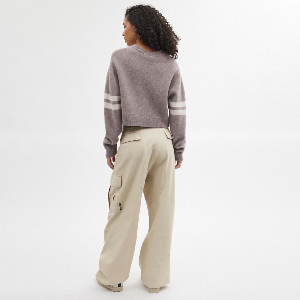 Pantalon COACH® Cargo Mujer Kaki | COPJM629