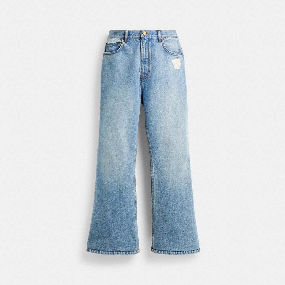 Pantalon COACH® Denim Bootcut Jeans Hombre Azules | COXYS911