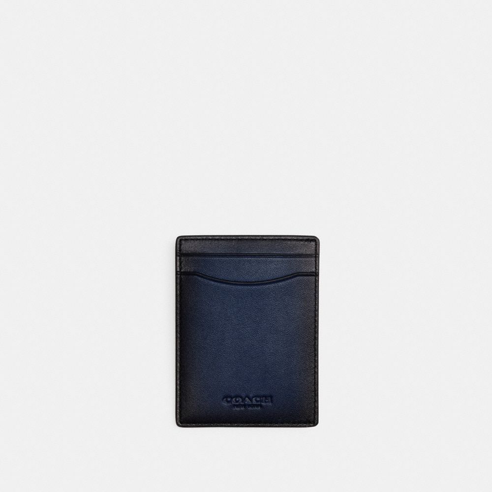 Porta Tarjetas COACH® Money Clip Hombre Azules Oscuro | CORVR876