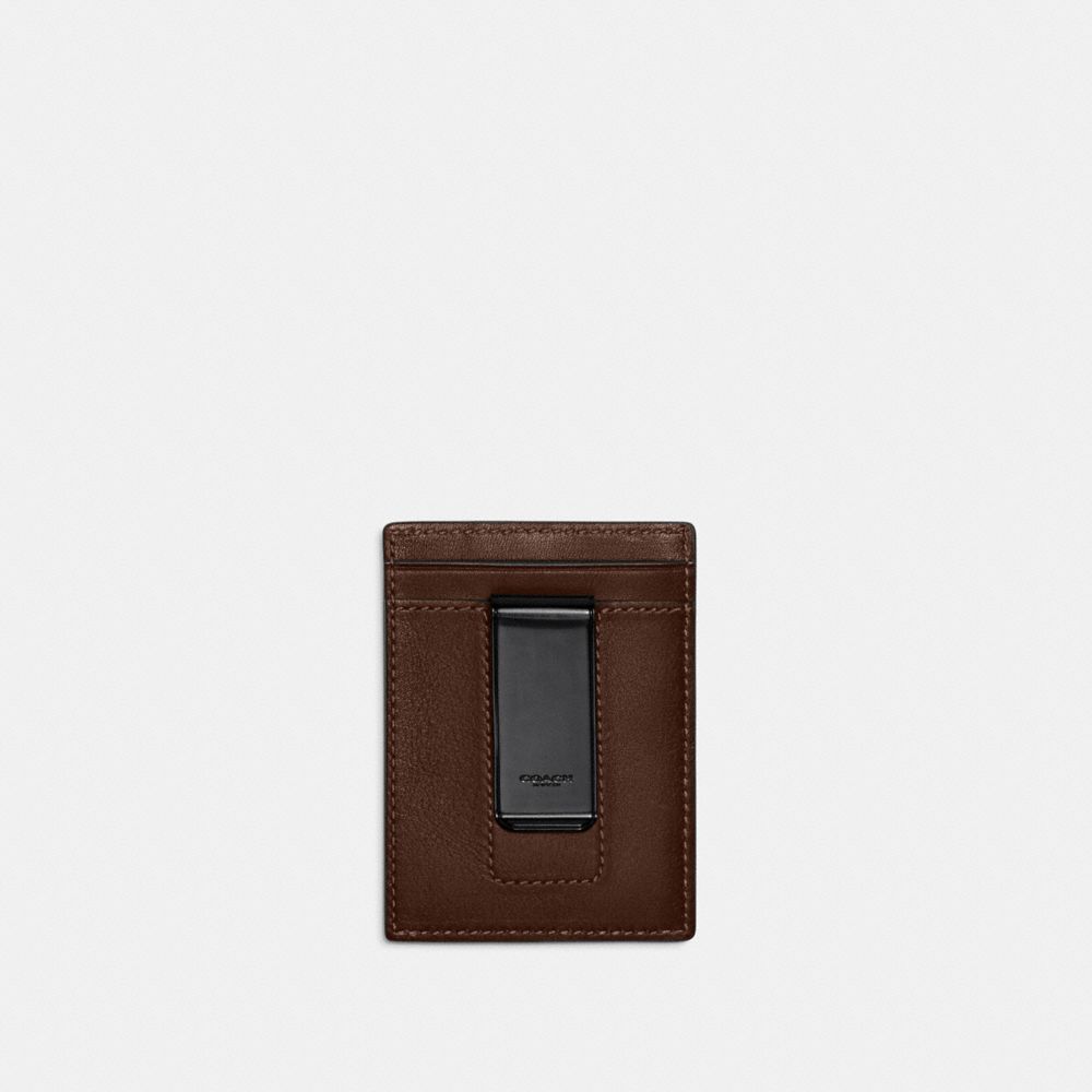 Porta Tarjetas COACH® Money Clip Hombre Cafe | COTCE875