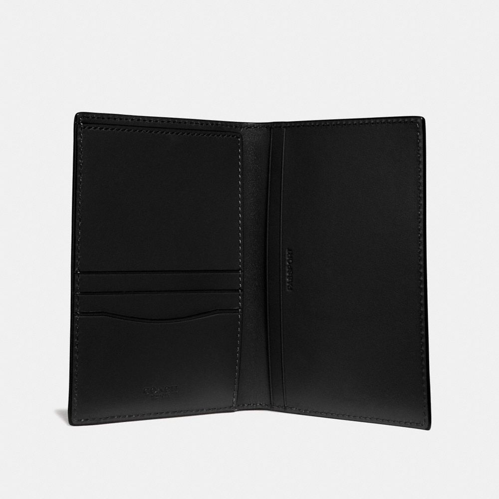 Porta Tarjetas COACH® Passport Hombre Negras | COUZQ873