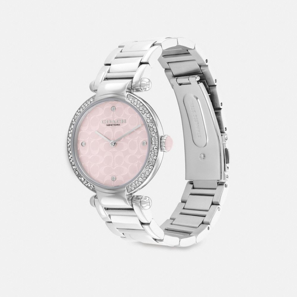 Reloj COACH® Cary, 34 Mm Mujer Gris Rosas | COEBM466