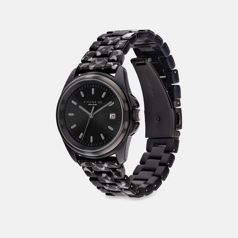 Reloj COACH® Greyson, 36 Mm Mujer Negras | COQMB464