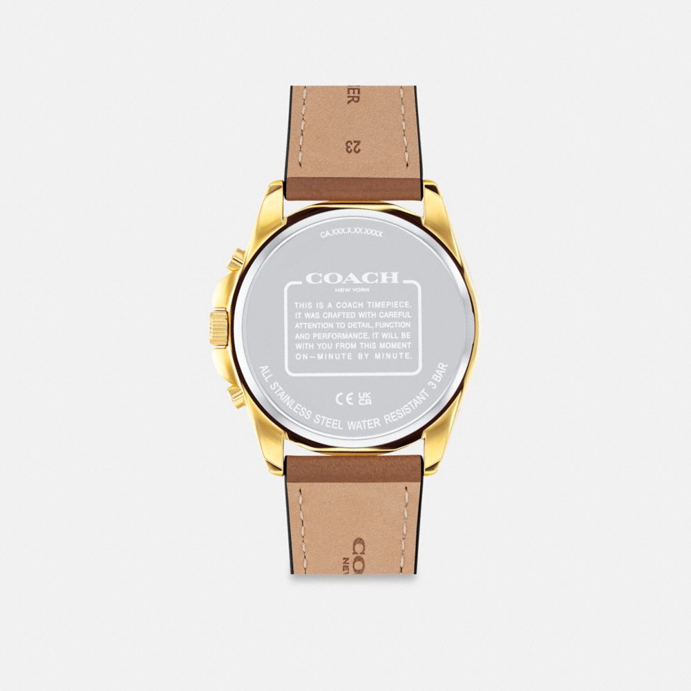 Reloj COACH® Greyson, 43 Mm Mujer Marrones | COEBX461