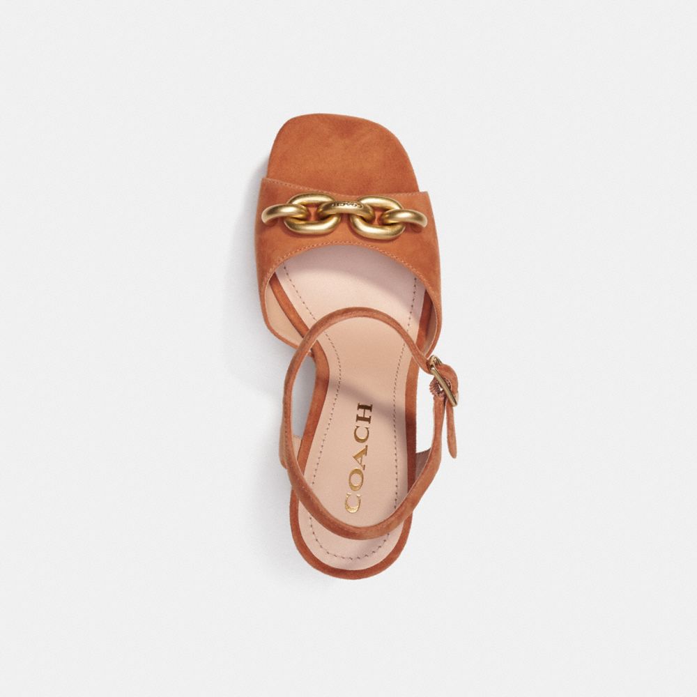 Sandalias COACH® Nicolette Mujer Marrones | COWNS722