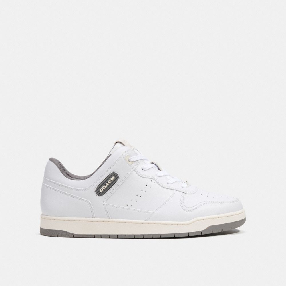 Tenis COACH® C201 Hombre Blancas Gris | CONWE956