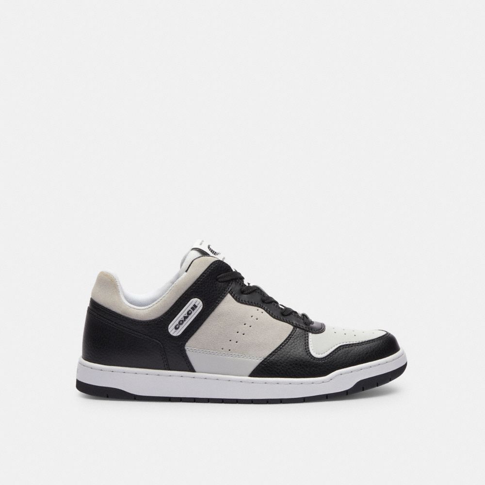 Tenis COACH® C201 Hombre Negras Gris Claro | COCOW955