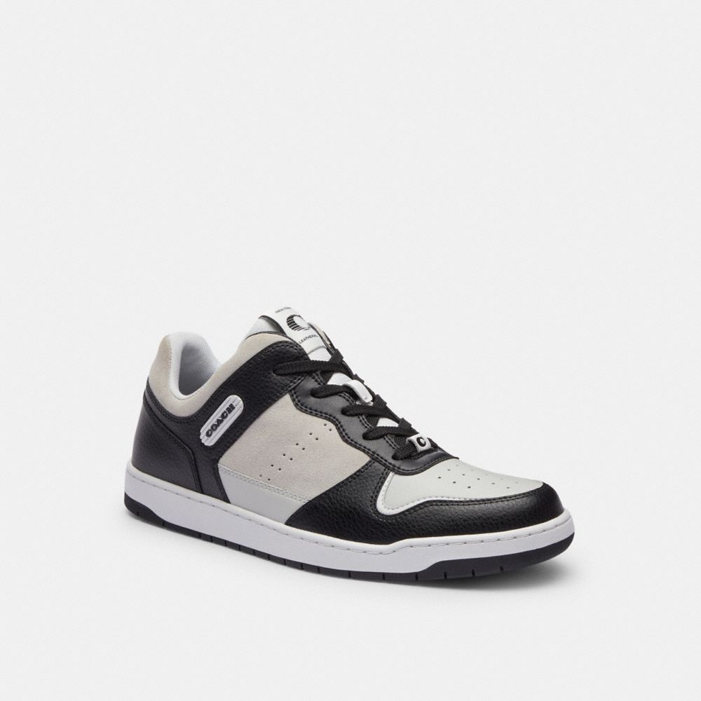 Tenis COACH® C201 Hombre Negras Gris Claro | COCOW955