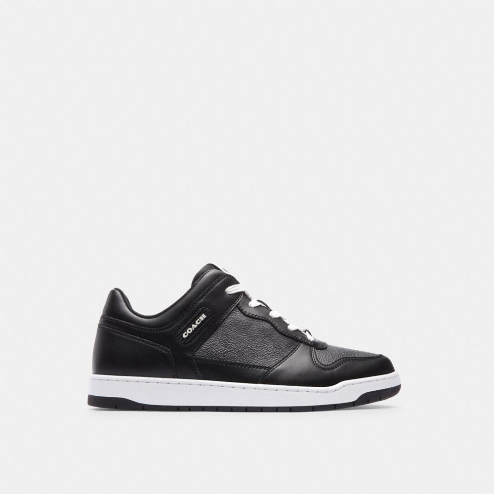 Tenis COACH® C201 In Signature Canvas Hombre Negras | COZUN951