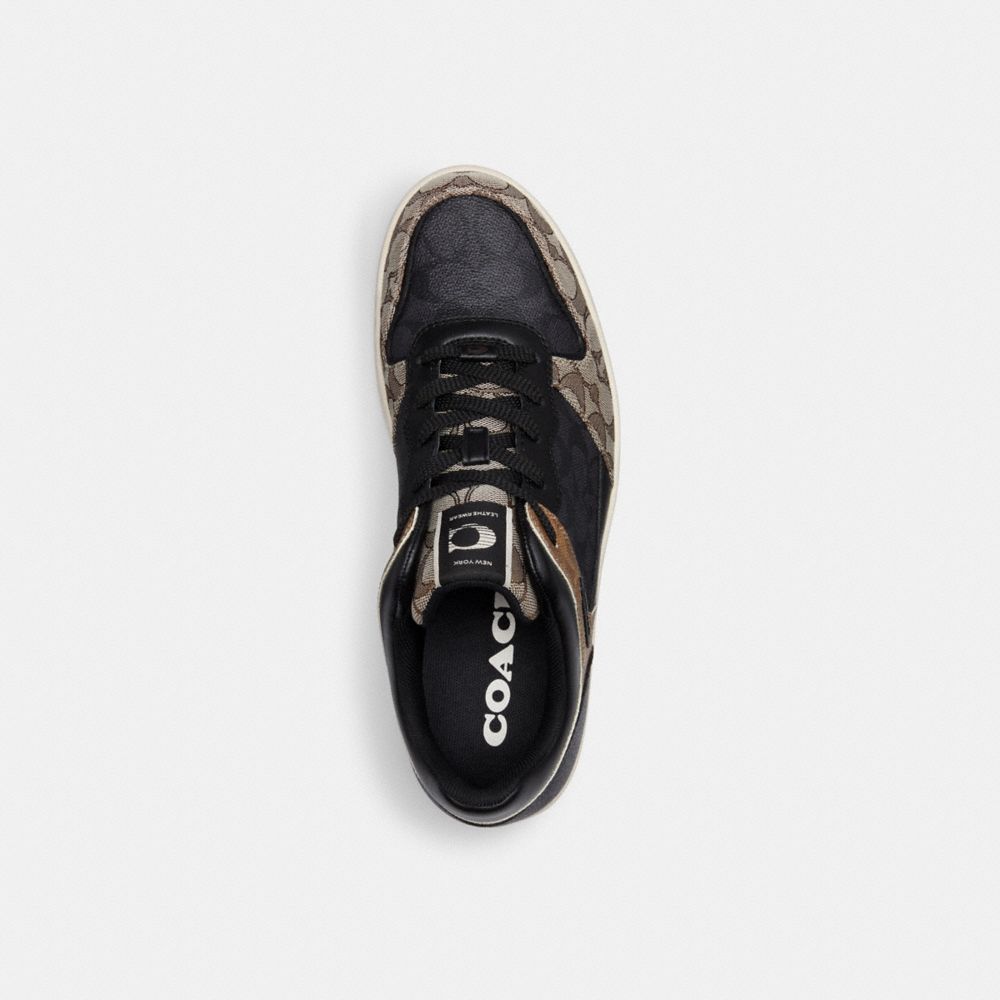 Tenis COACH® C201 In Signature Hombre Negras | COXYM952