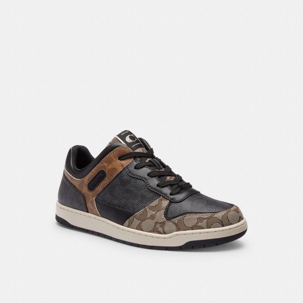 Tenis COACH® C201 In Signature Hombre Negras | COXYM952