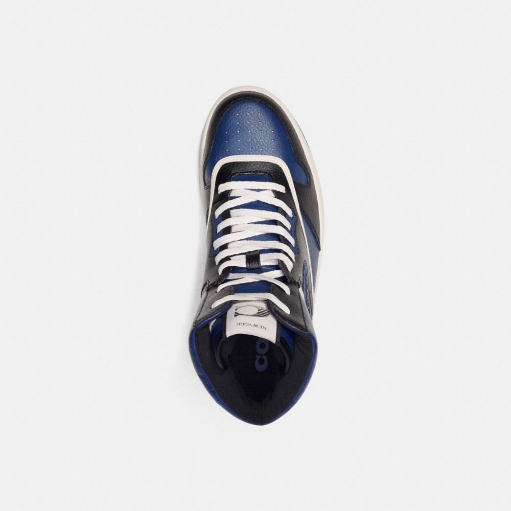 Tenis COACH® C202 High Top Hombre Azules Oscuro | COHAX947