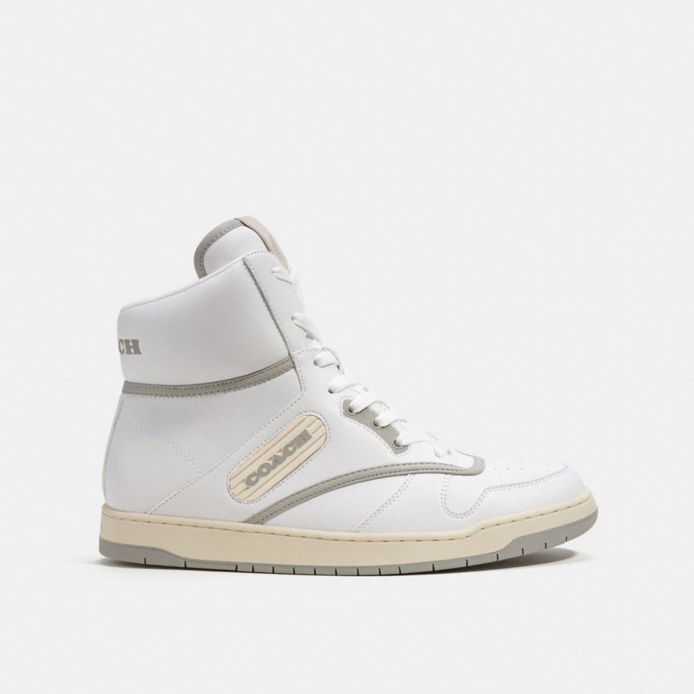 Tenis COACH® C202 High Top Hombre Blancas | COJPC948