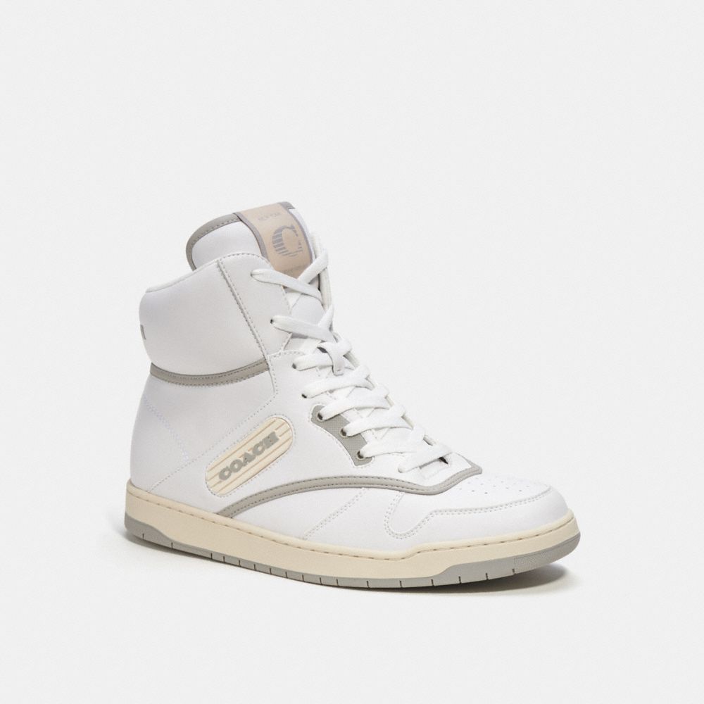 Tenis COACH® C202 High Top Hombre Blancas | COJPC948