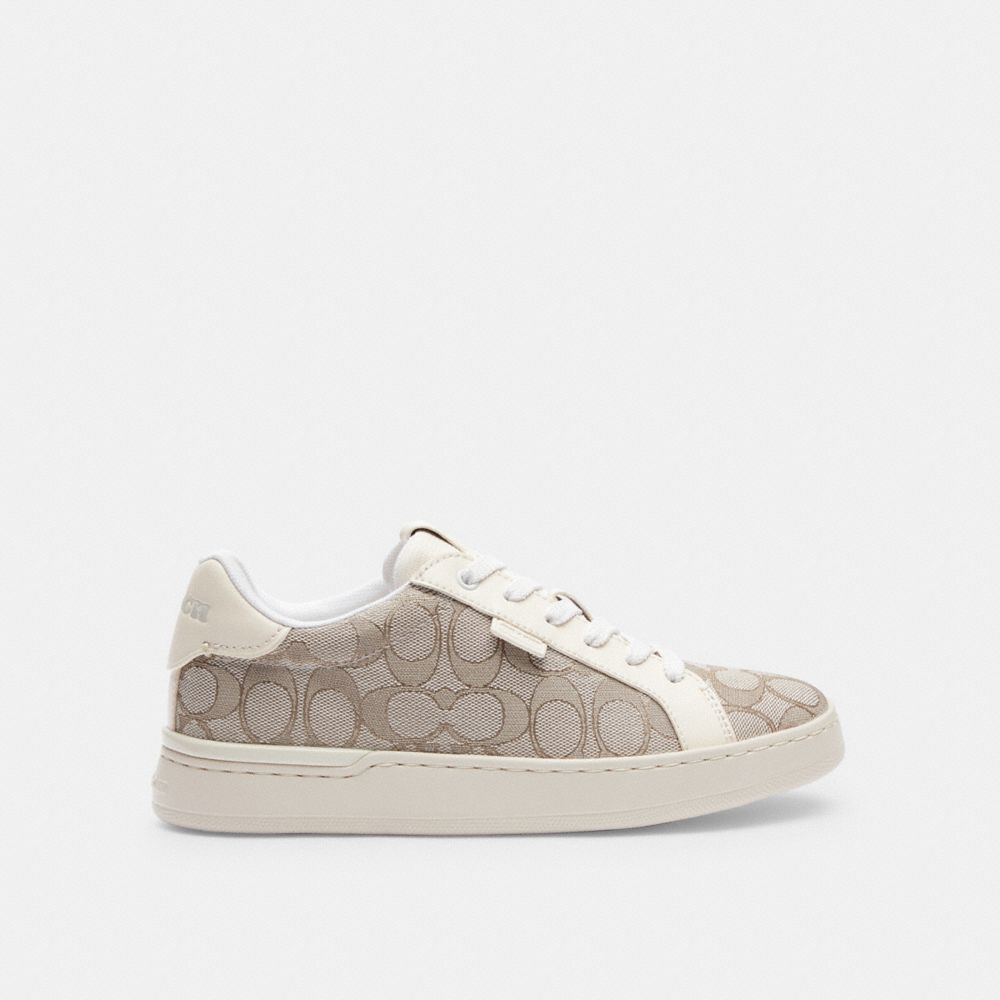 Tenis COACH® Lowline Low Top Mujer Gris | COZUX704