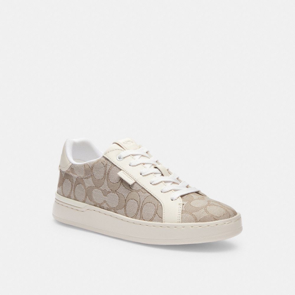 Tenis COACH® Lowline Low Top Mujer Gris | COZUX704