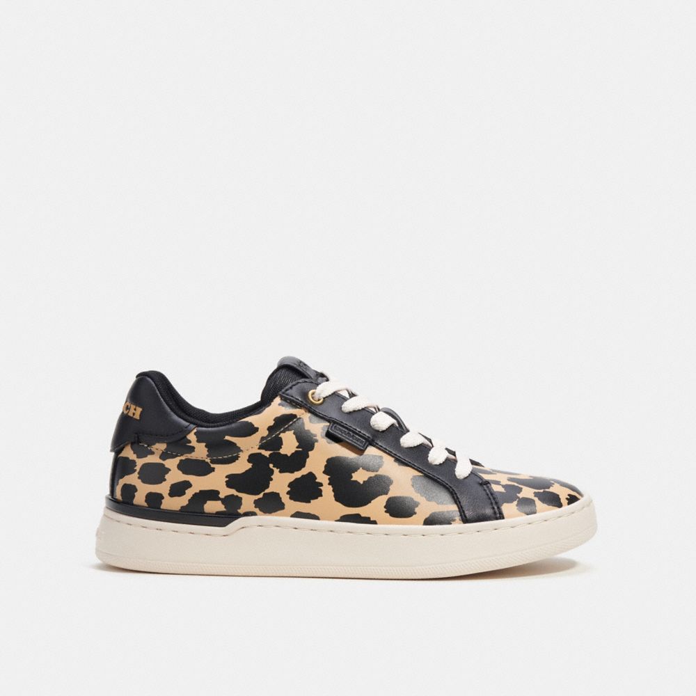 Tenis COACH® Lowline Low Top With Print Mujer Leopardo | COCOJ700