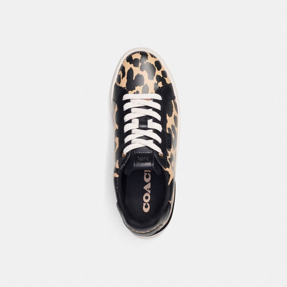 Tenis COACH® Lowline Low Top With Print Mujer Leopardo | COCOJ700