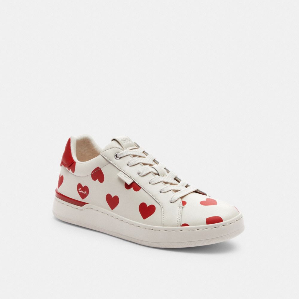 Tenis COACH® Lowline Low Top With Valentine\'s Print Mujer Rojas | COMQG698