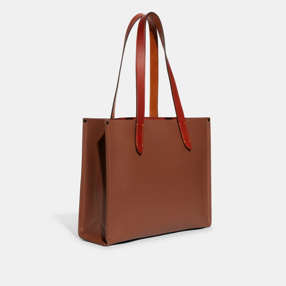 Tote COACH® Relay 34 Mujer Cafe | COYXE146