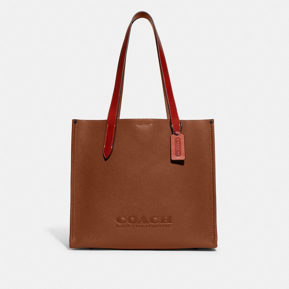 Tote COACH® Relay 34 Mujer Cafe | COYXE146