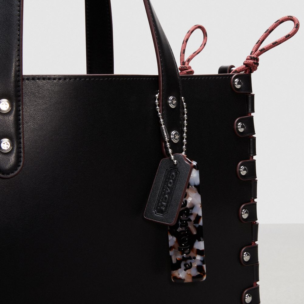 Tote COACH® The Re Laceable: Medium Mujer Negras | COAHN141