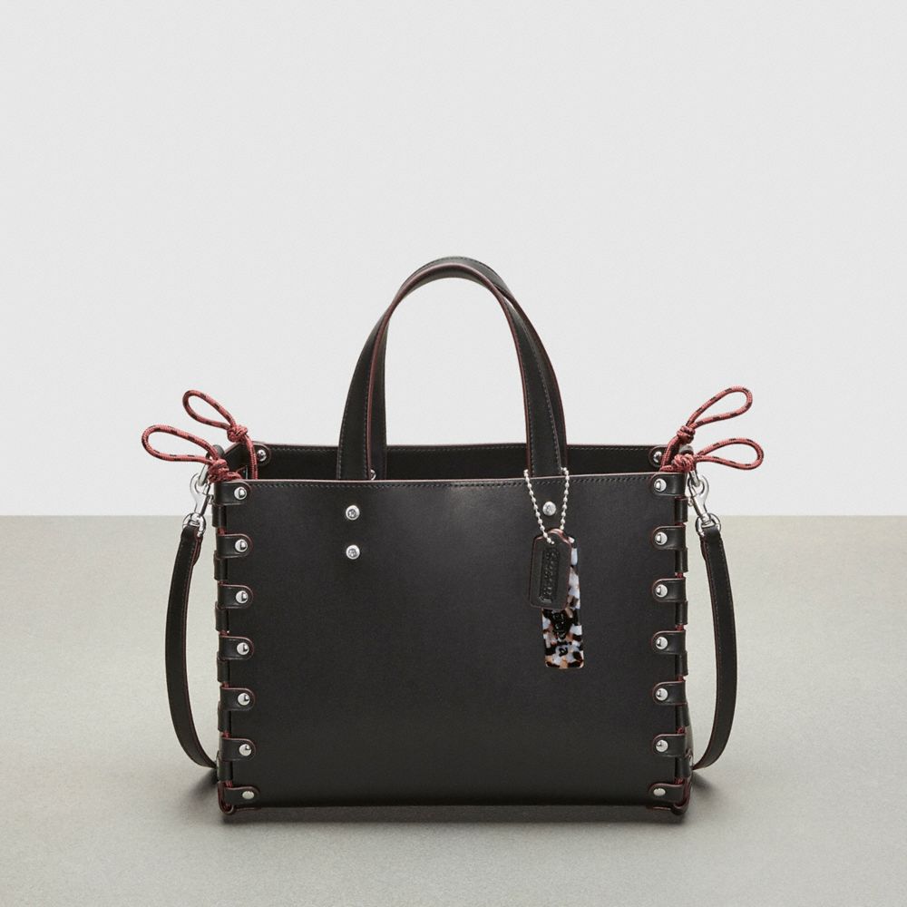 Tote COACH® The Re Laceable: Medium Mujer Negras | COAHN141