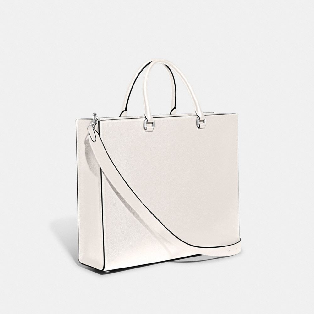 Tote COACH® Tote 40 With Signature Canvas Mujer Blancas | COSGB140