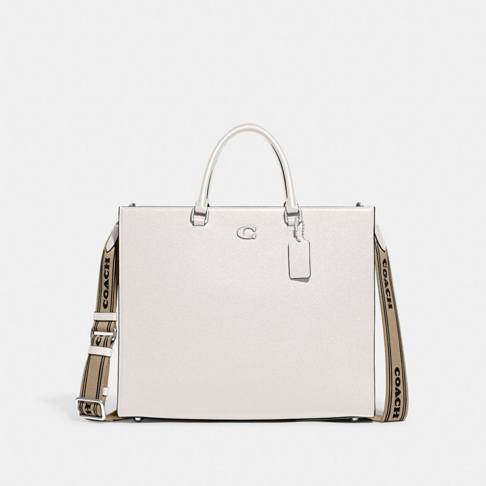 Tote COACH® Tote 40 With Signature Canvas Mujer Blancas | COSGB140