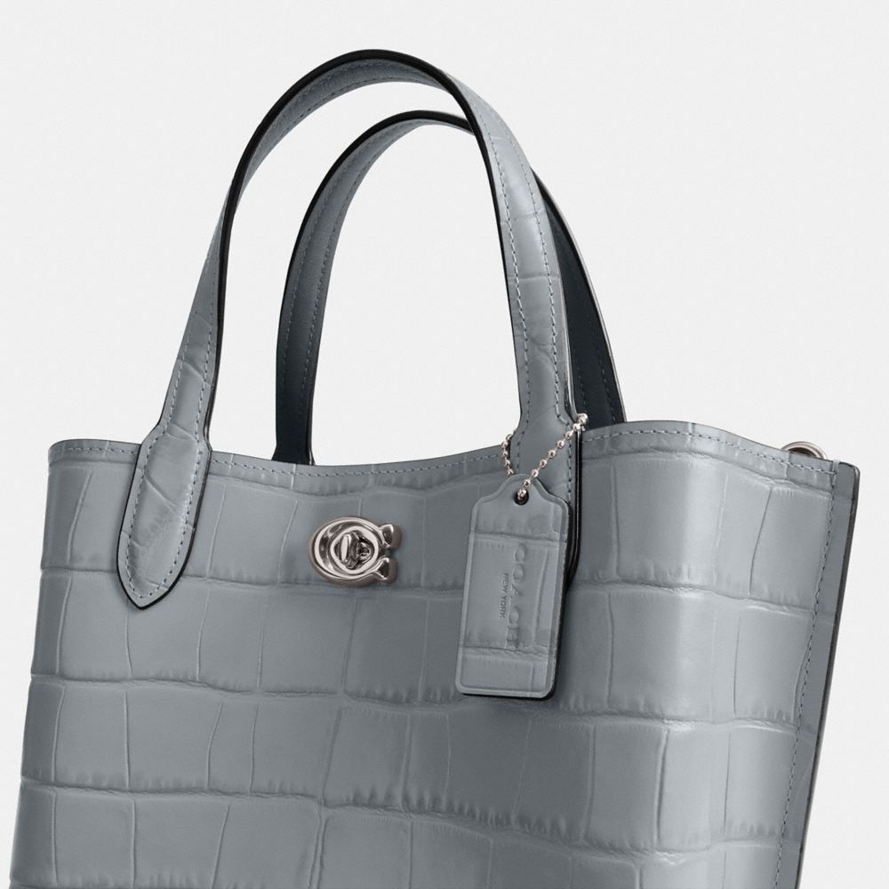 Tote COACH® Willow 24 Mujer Plateadas Gris Azules Multicolor | COGSX137