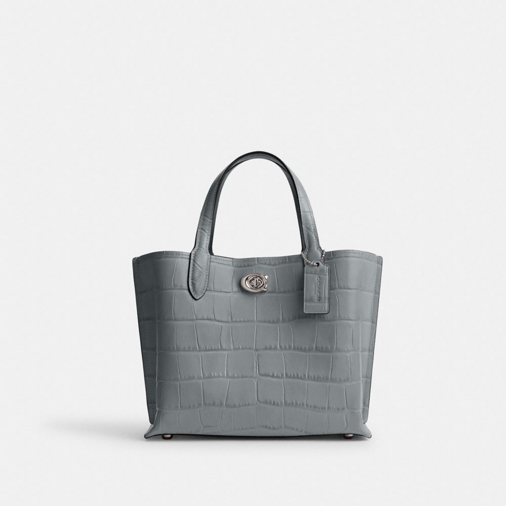 Tote COACH® Willow 24 Mujer Plateadas Gris Azules Multicolor | COGSX137