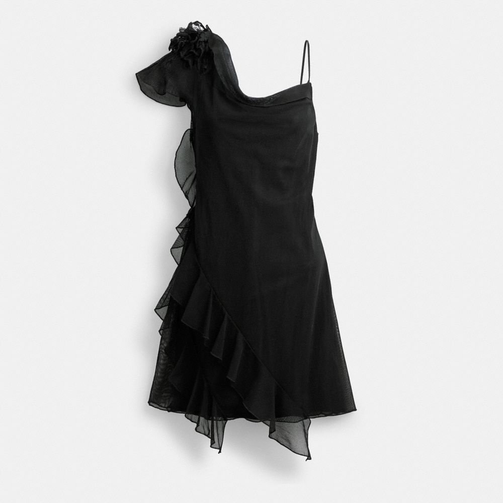 Vestido COACH® Mini Tulle Mujer Negras | COWNJ673