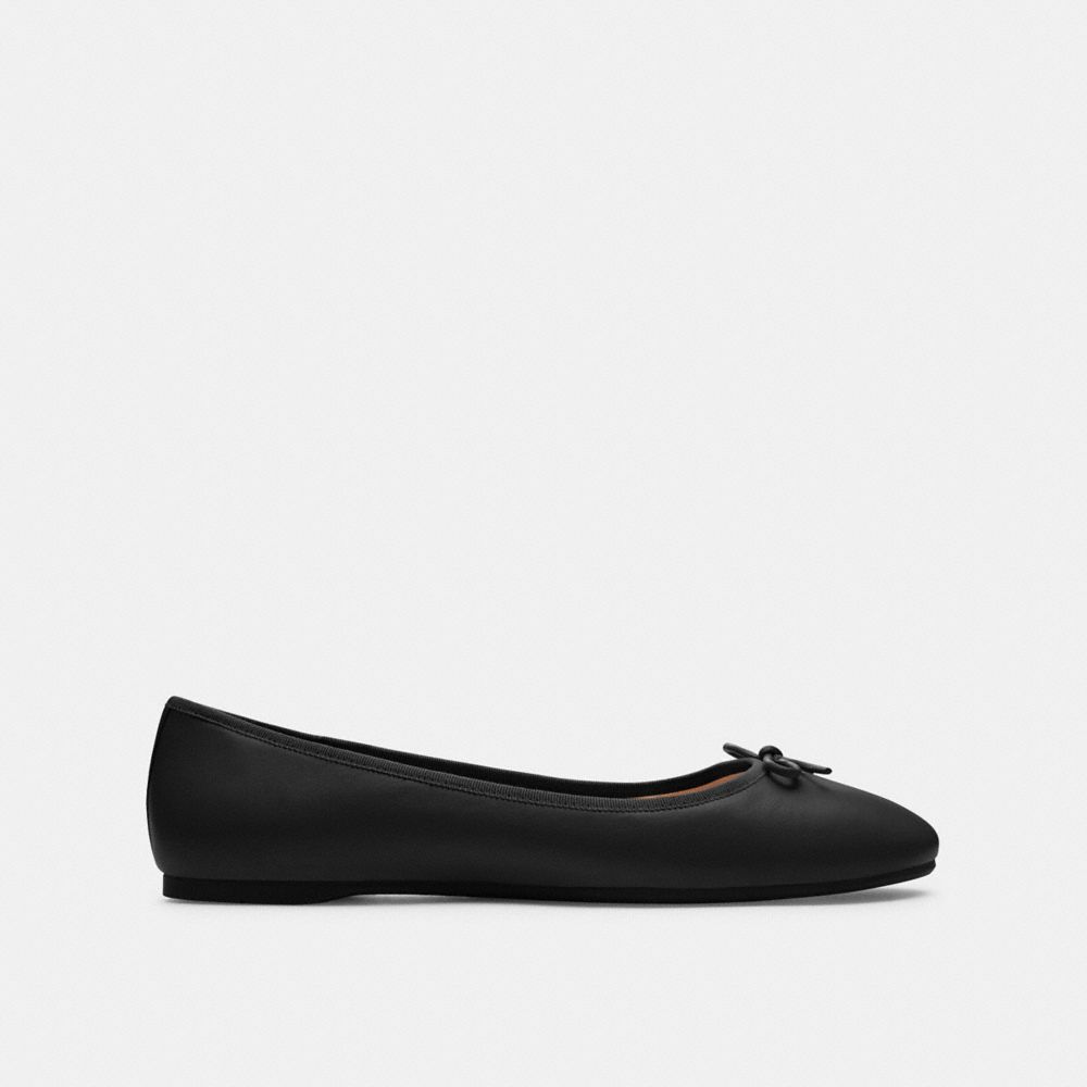 Zapatos Casuales COACH® Abigail Flat Mujer Negras | COFDN762