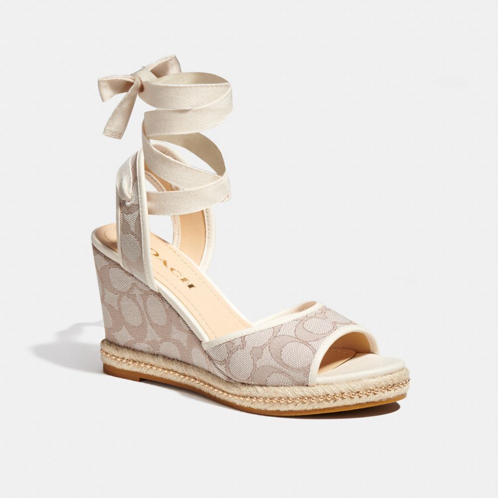 Zapatos Casuales COACH® Page Wedge Mujer Gris | CONWF751